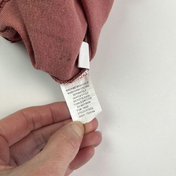 Bit and Bridle Horse Print Thermal Henley Top M Pink Equestrian Cowgirl Country - Picture 10 of 11